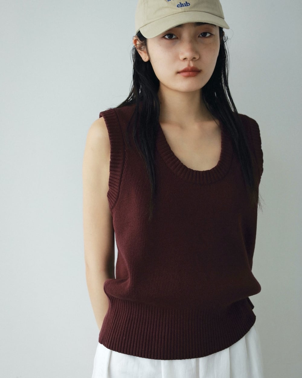 anuke 】Round Knit Vest | valance 福井｜レディース セレクト