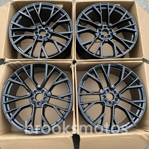 21インチ グロス ブラック STYLE ホイールセット BMW X5 E70 F15 X6 E71 F16 5X120 809 　-BRN-1220★