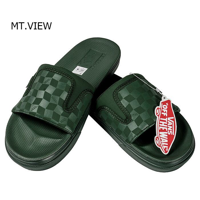 VANS ULTRACUSH SLIDE-ON BLKOUT MT.VIEW サンダル バンズ ヴァンズ メンズ シャワー スケボー