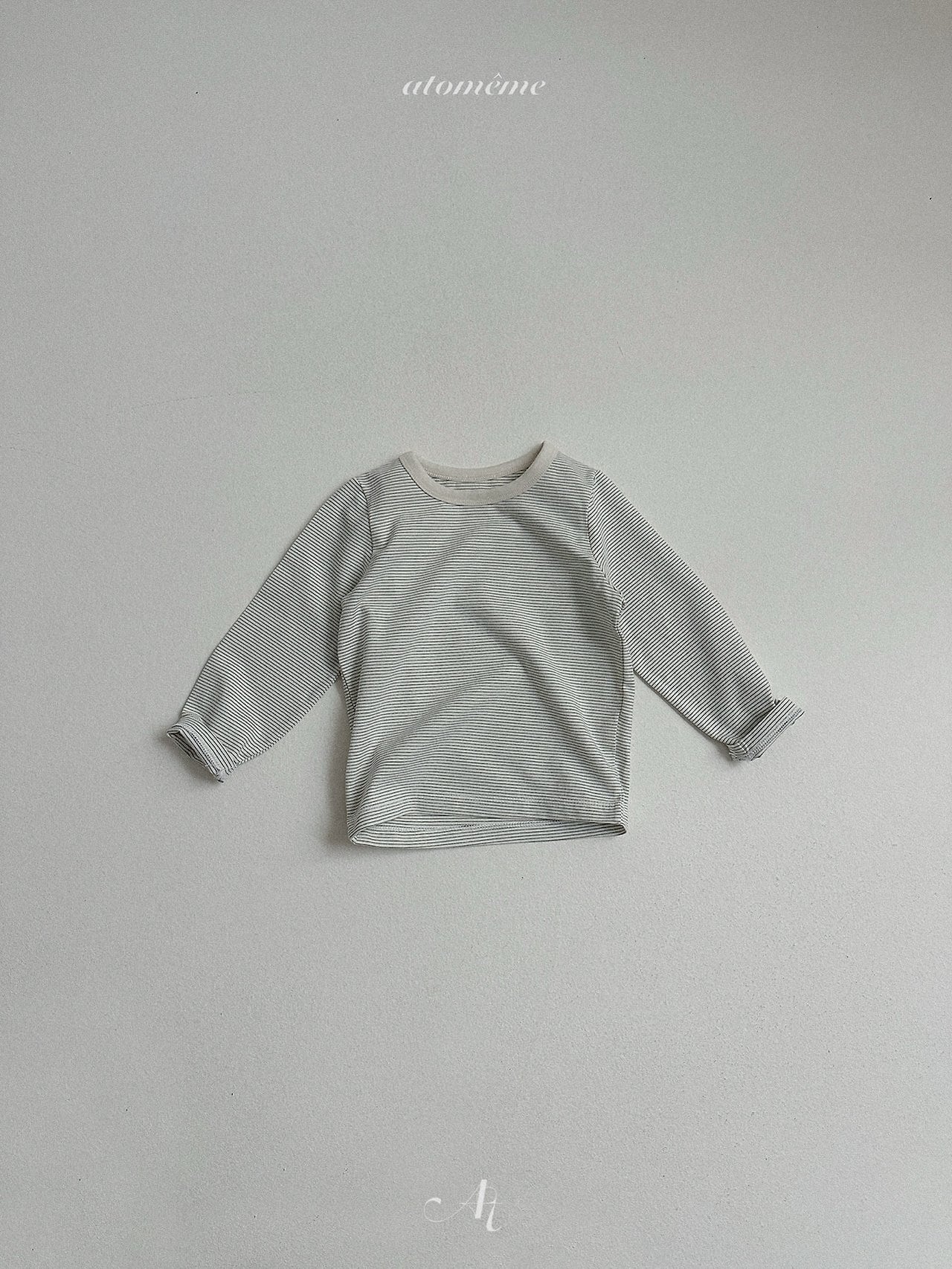 送料無料【予約】/ モエンストライプTシャツ / atomeme