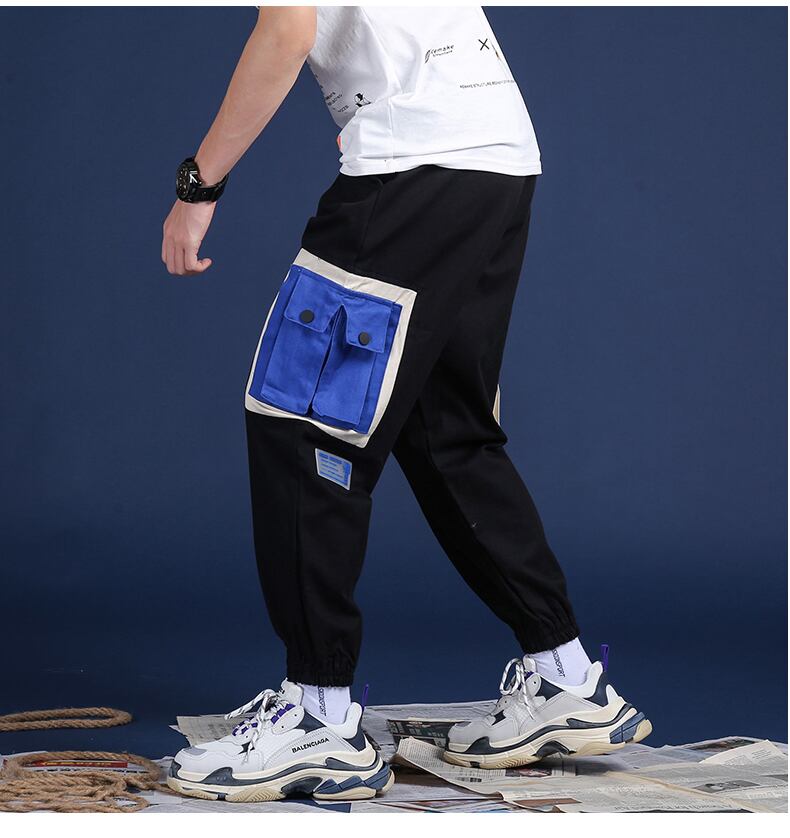 全2色 カーゴパンツ マルチポケット カジュアル ストリート