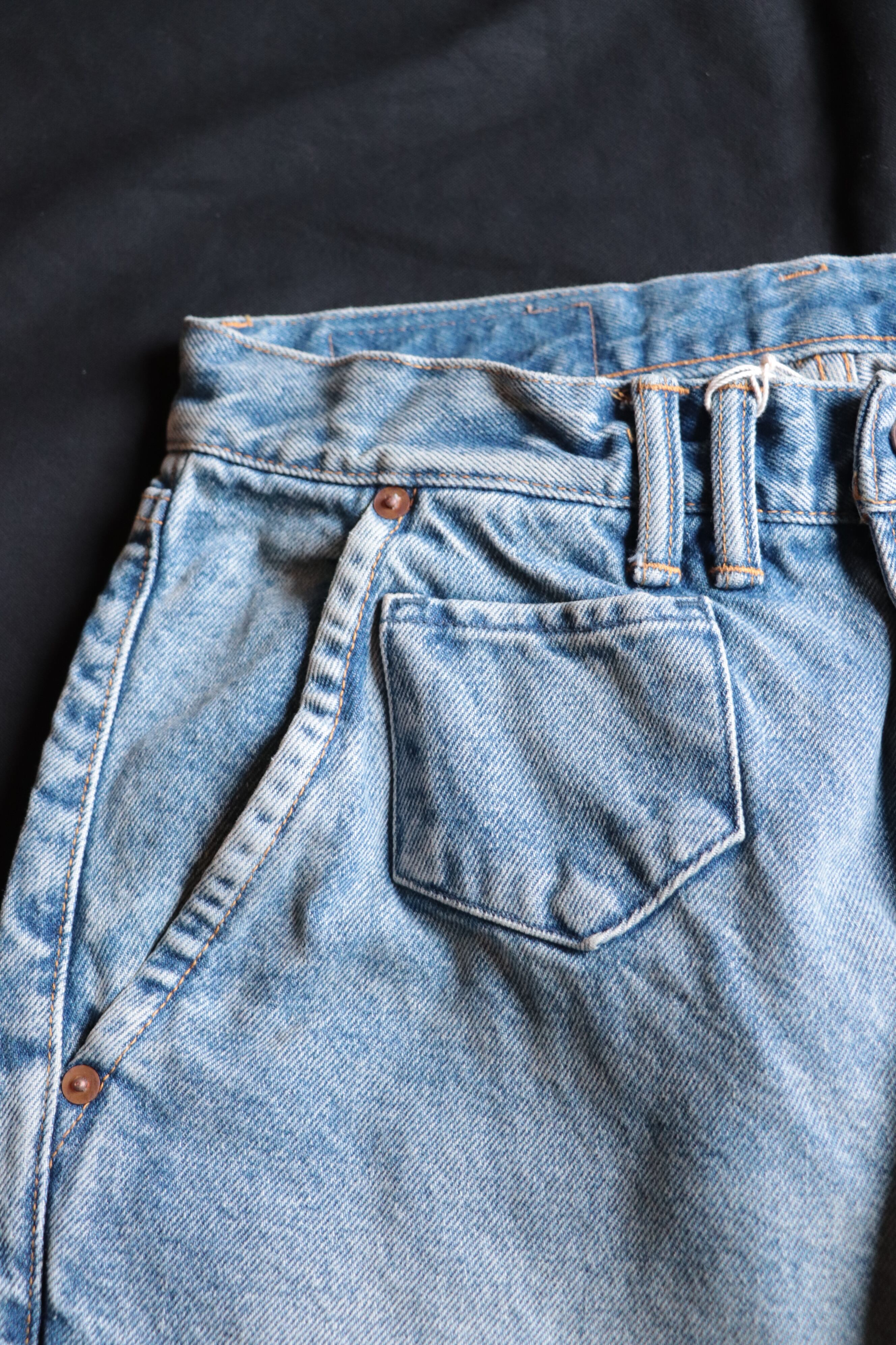 ANACHRONORM/アナクロノーム 80's WIDE TAPERED JEANS INDIGO（AGING