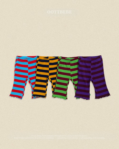 《予約10％OFF》Kitsch Pop Ribbed Bootcut ・oottbebe