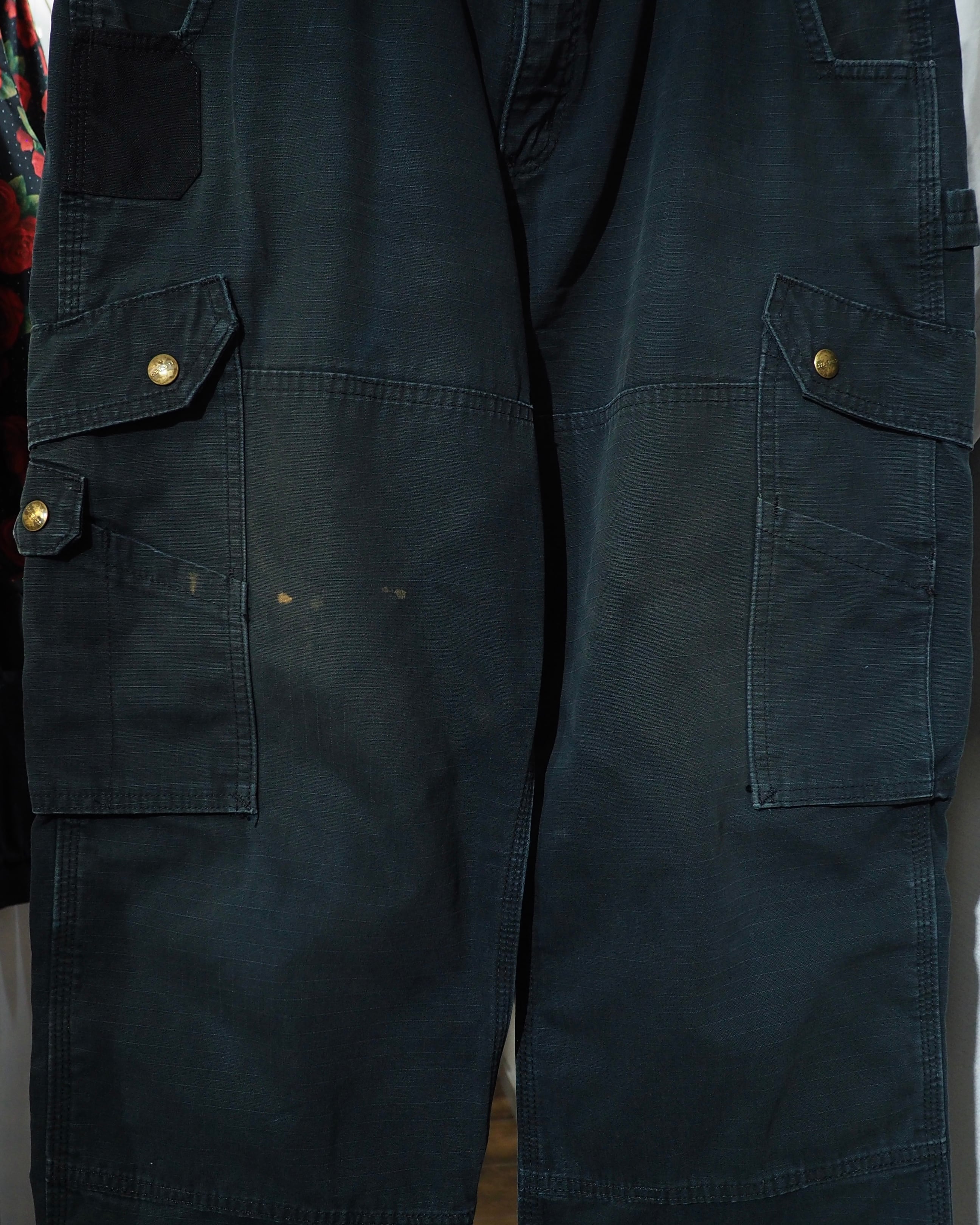 ” Carhartt - 襤褸 ” Beautiful Fade Aging × Damage vintage wide Painter pants