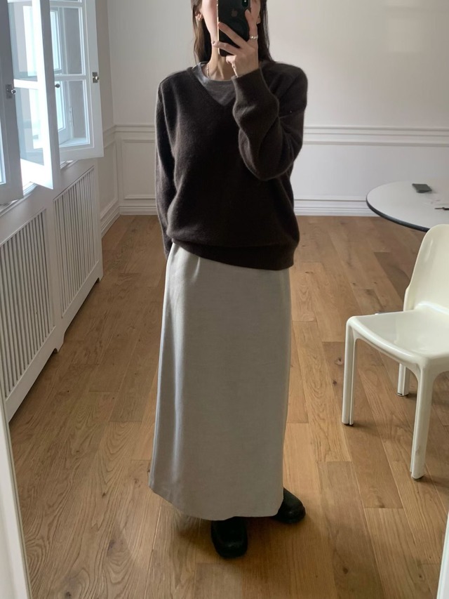 (予約) fl lanel / Wool maxi skirt 3color