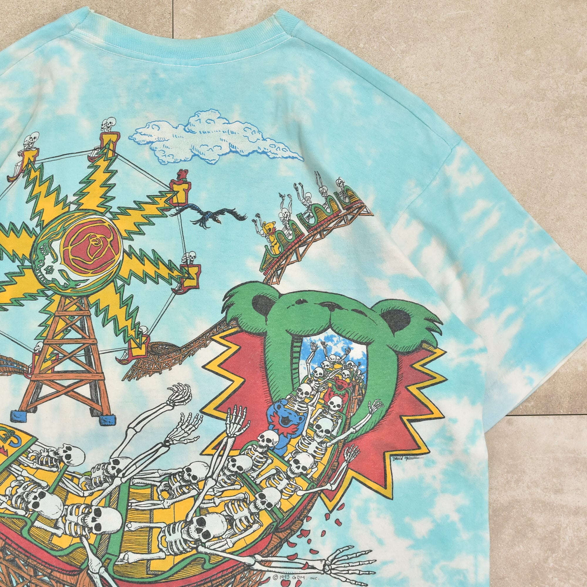 90s USA LIQUID BLUE GRATEFUL DEAD T-shirt | 古着屋 grin days ...