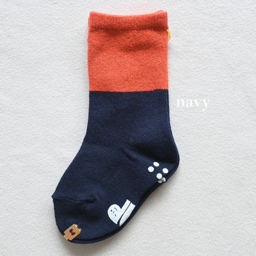 《mina perhonen 2024AW》duo ソックス / navy / 13-15cm
