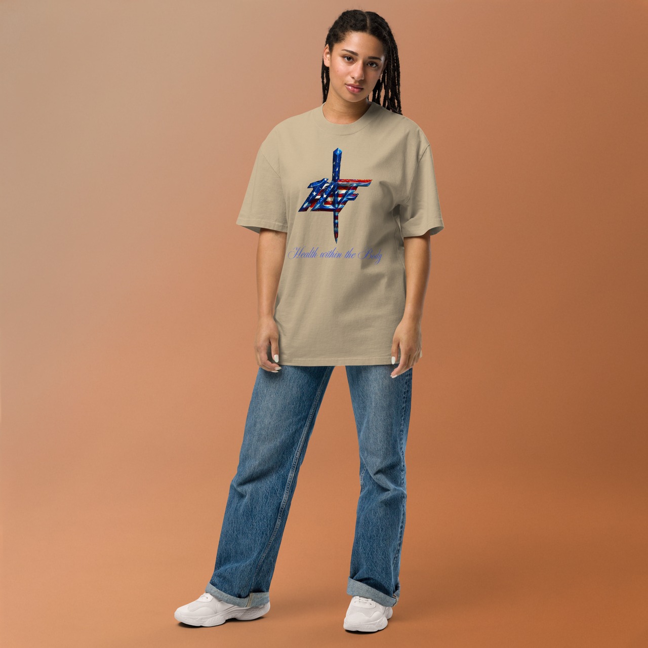 10FIT】TE-P0017 Tシャツ オーバーサイズ Oversized faded t