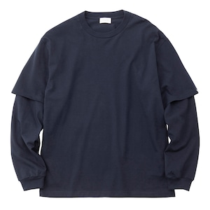 YAAH LAYERD L/S TEE (NAVY)