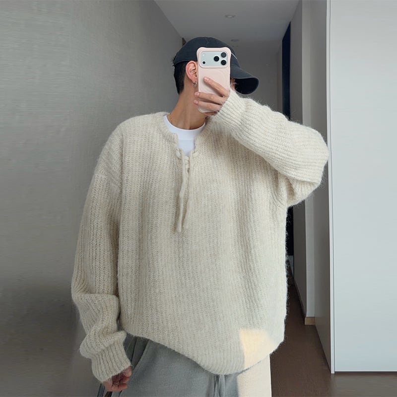 dannyandzeeブラッシュドニットセーター | mblueshop