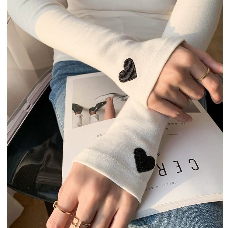 Heartmark turtleneck knit《2color》