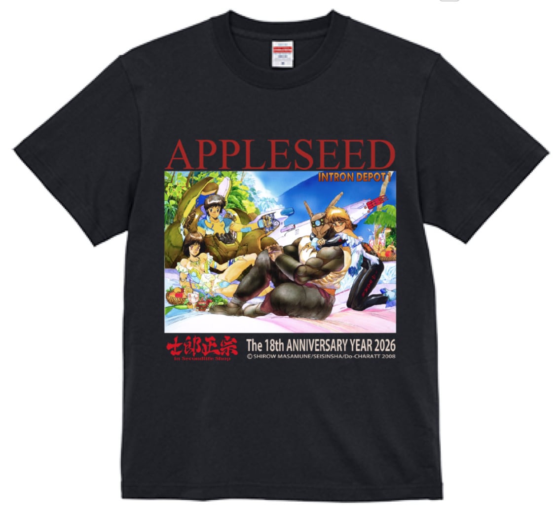 士郎正宗キャラクターＴシャツ　INTRON  1　ROUGH 士郎正宗キャラクターTシャツVol.21が登場！ 圧倒的なデザインで