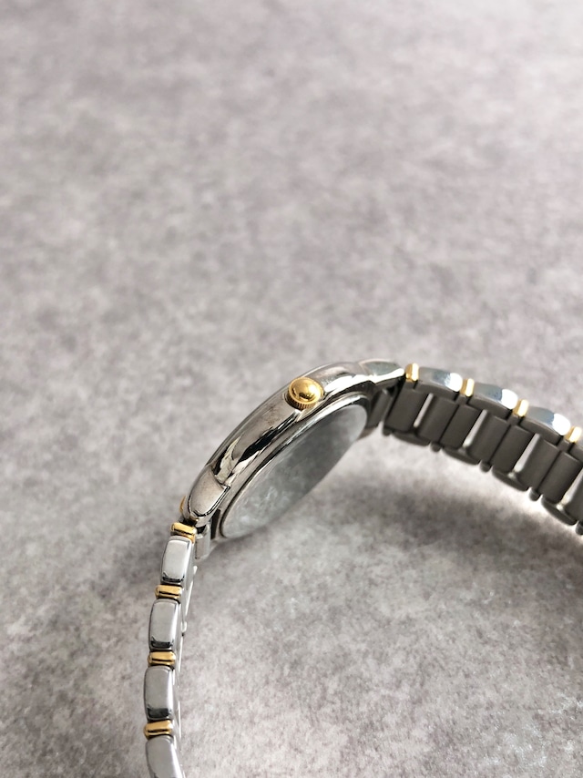 Yves Saint Laurent イヴ・サンローラン 腕時計 シルバー ゴールド ステンレススチール クウォーツ 5420-F45413 vintage ヴィンテージ オールド m3ywcg