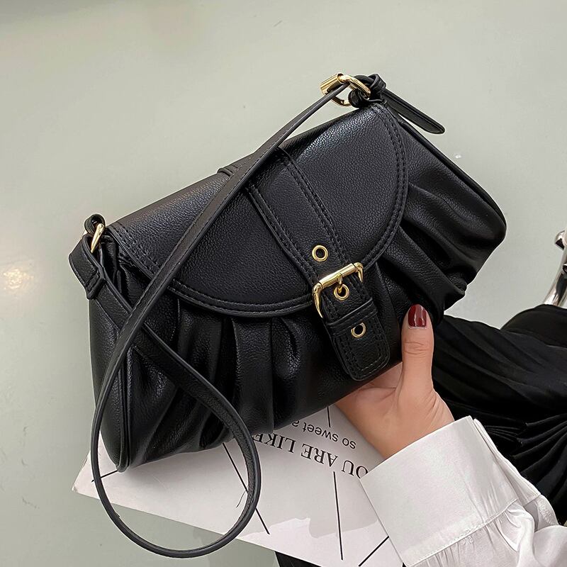 ワンショルダー脇の下のセンススモールバッグレディースバッグ2020新しい流行のファッションネットレッドテクスチャーオールマッチウエスタンメッセンジャーバッグ Tiancai_Wing_Bag26910163114