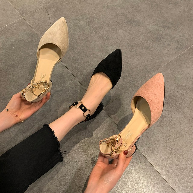 シングルスプリングレッドバックルヒール 靴 シューズ ハイヒール 春物 部族の婦人靴28641020355