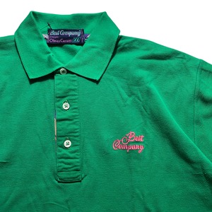 vintage BEST COMPANY green polo shirt