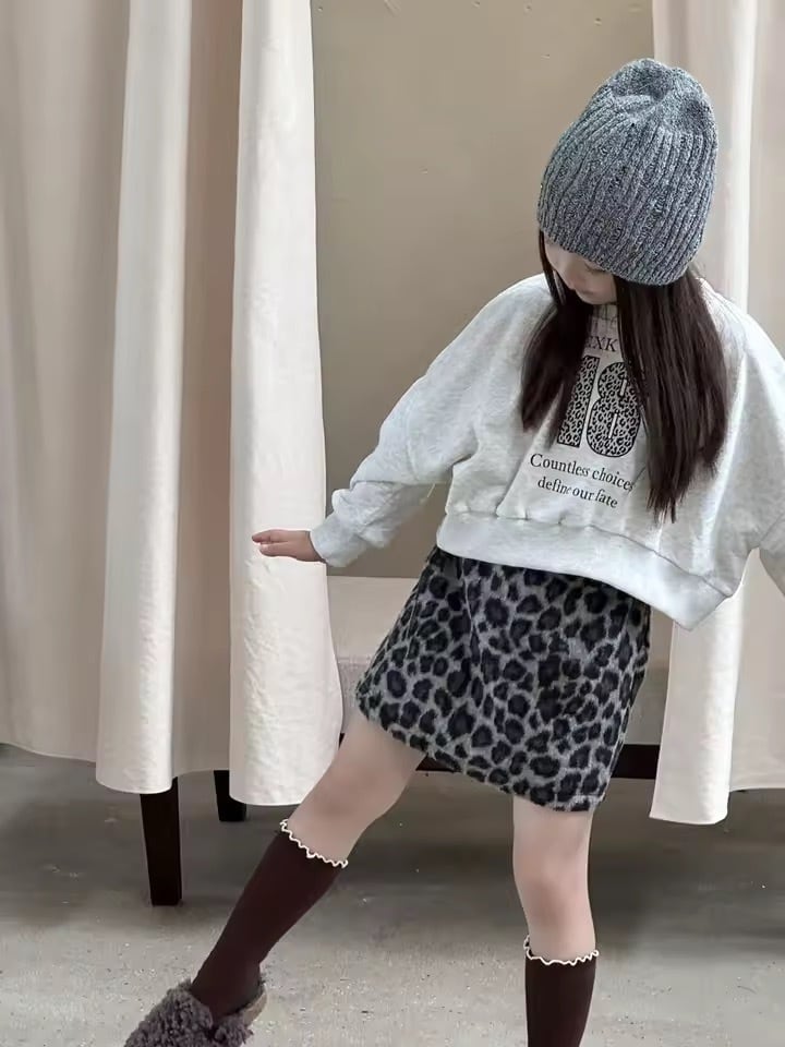 インパン付きレオパードタイトミニスカート