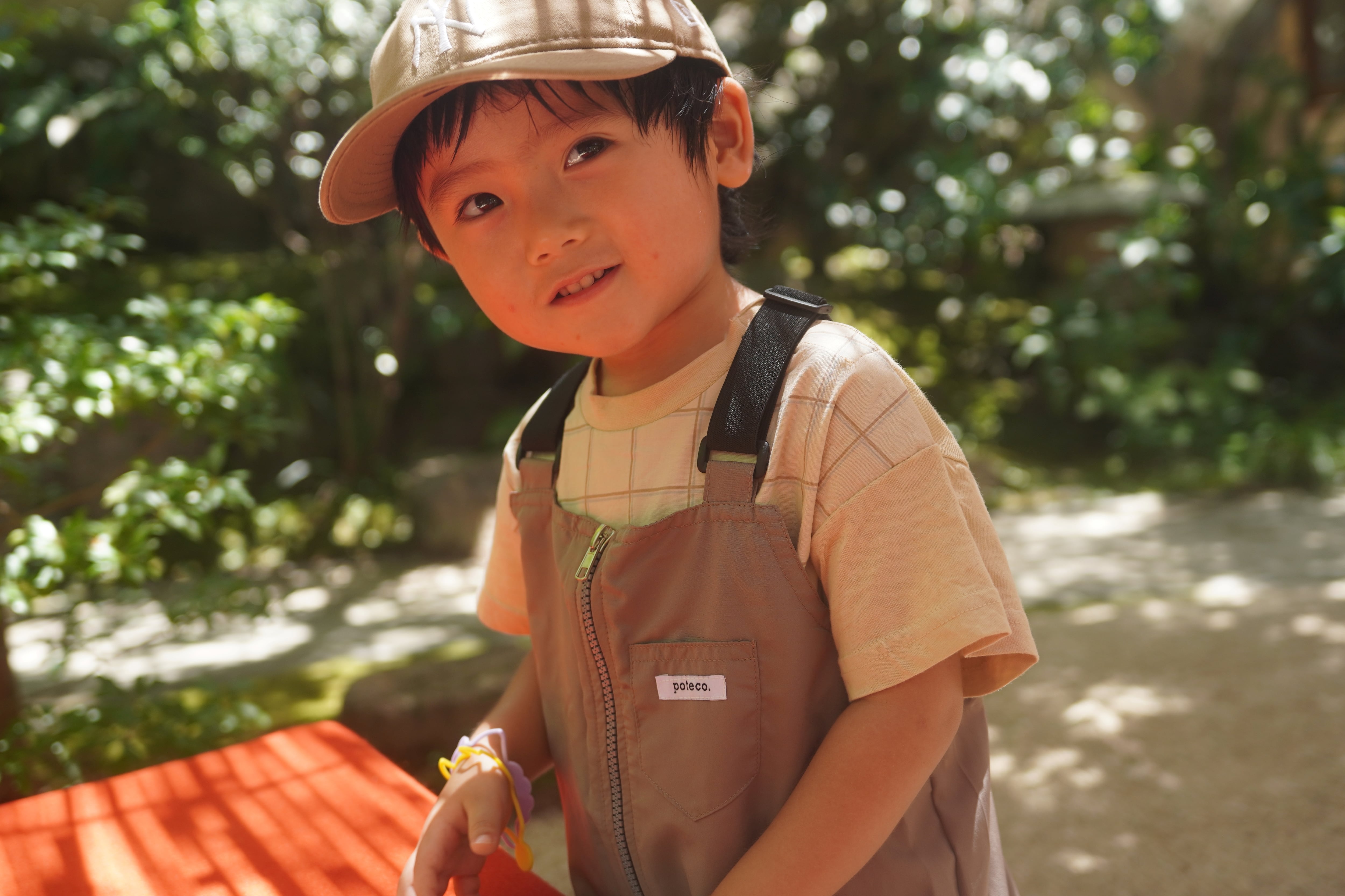PLAYWEAR Overall ＆Purse (Color: Beige) | poteco.