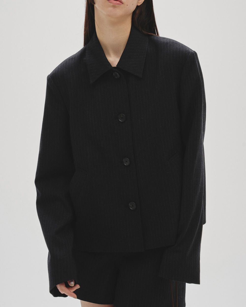 TODAYFUL トゥデイフル Wool Soutiencollar Jacket BLK 1252010