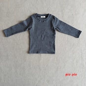 韓国子供服 / pie / 26Autumn / イチゴミルクボーダーT / 秋服 /長袖Tシャツ*XS~XL *