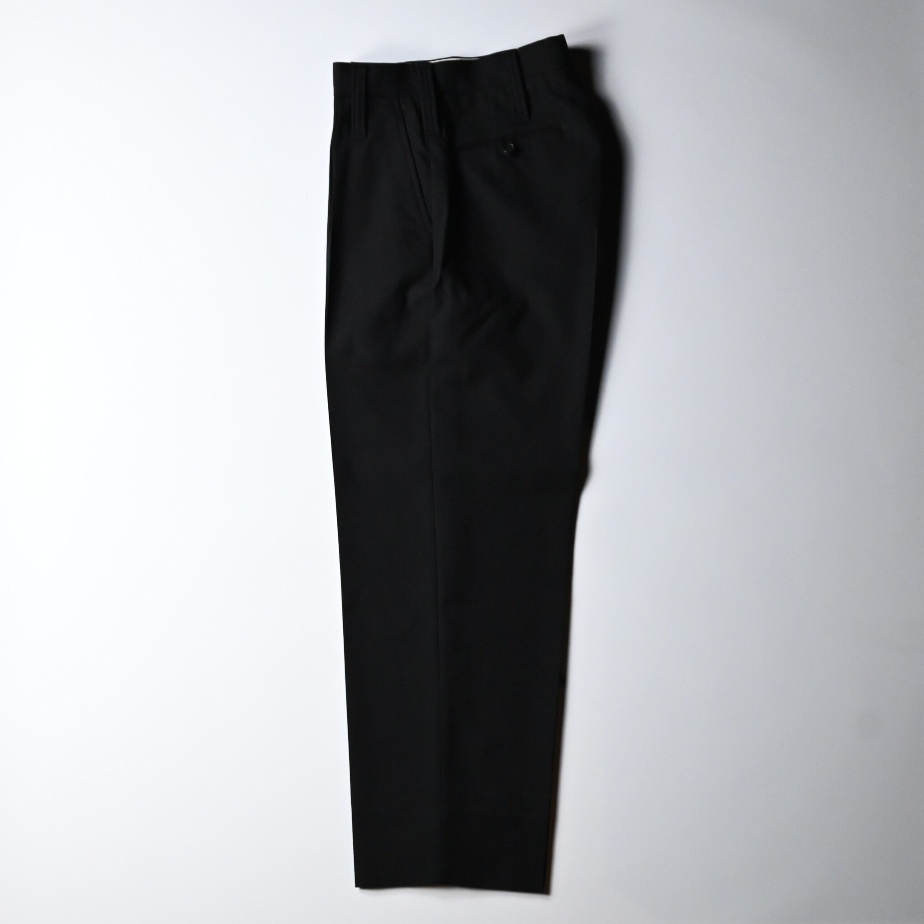 INTERIM / MILITARY WOOL SERGE 1-TUCK FRENCH ARMY WIDE TAPERED