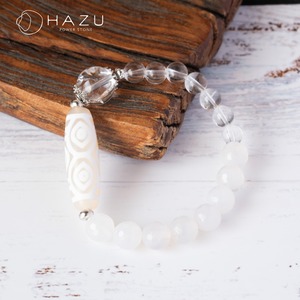 【再販】強運を呼ぶ龍眼の大天珠［龍眼天珠／ホワイトアゲート／アイリスクォーツ／水晶］