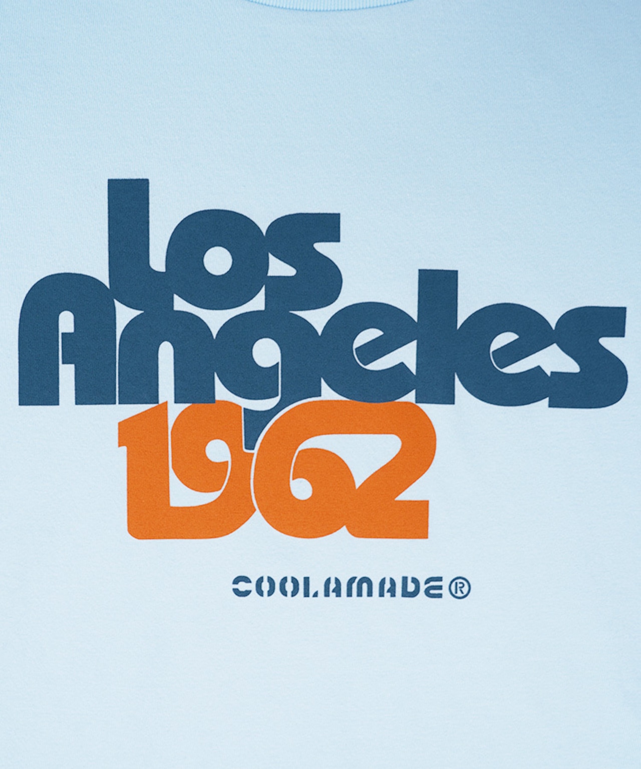 COOLA LA プリントコンパクトTシャツ (L/BLUE)　CQ-48097