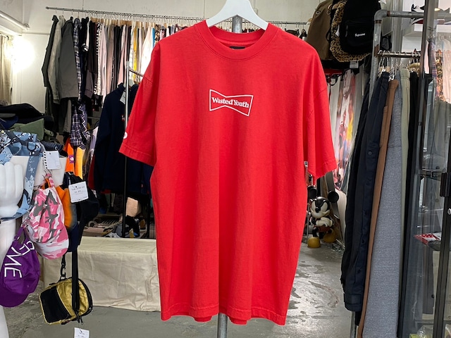 WASTED YOUTH × BEATS LOGO TEE RED LARGE 63707