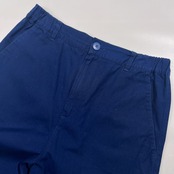 agnes b. アニエスベー コットン パンツ サイズ 38/ブルー ネイビー系 レディース ウエストゴム ワーク カジュアル