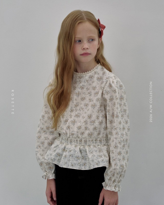 【取寄】rosette｜la mer blouse｜ラメールブラウス｜XS-JS｜kids｜26 autumn