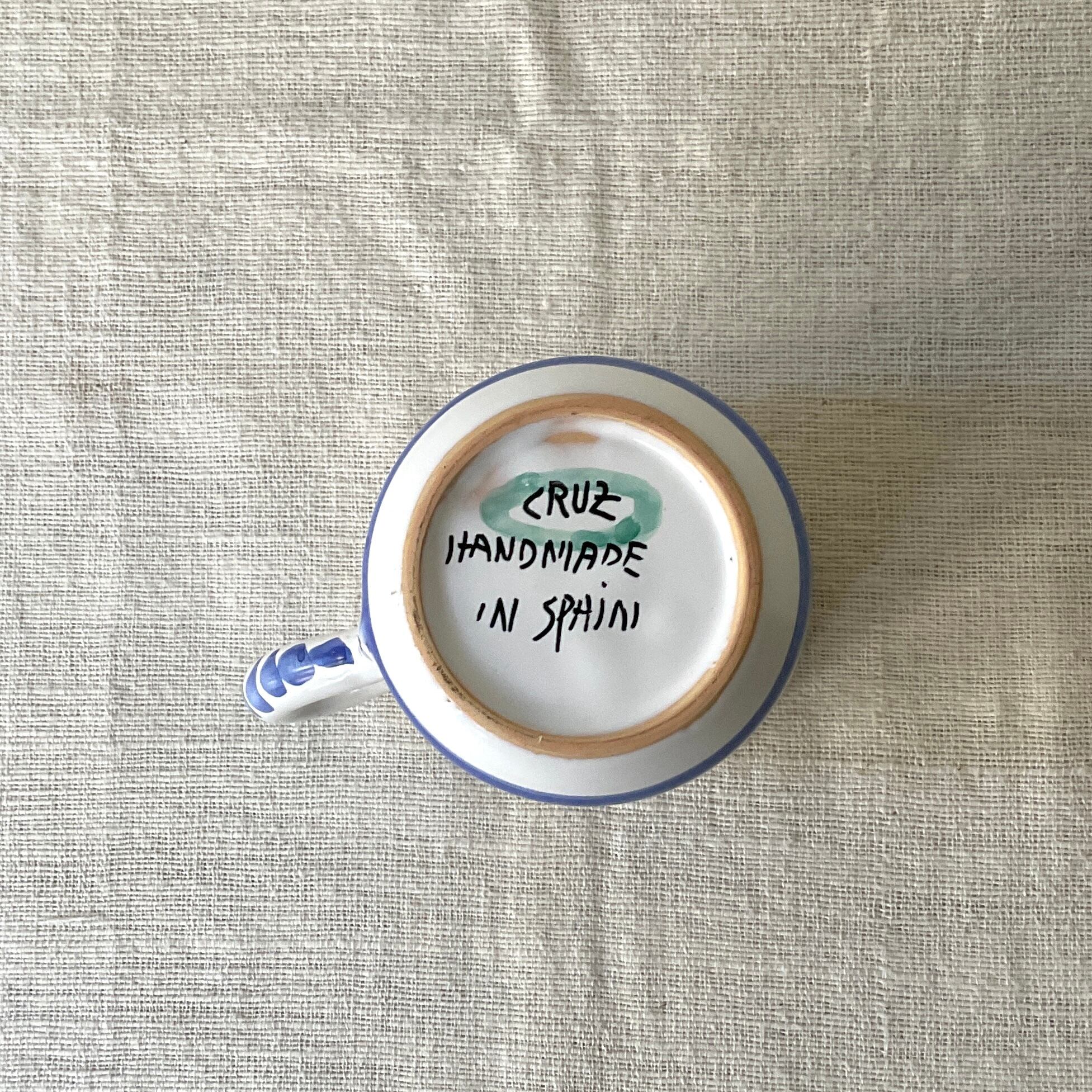 スペイン陶器】マグカップ(青色) | 照明＆エシカルライフスタイル