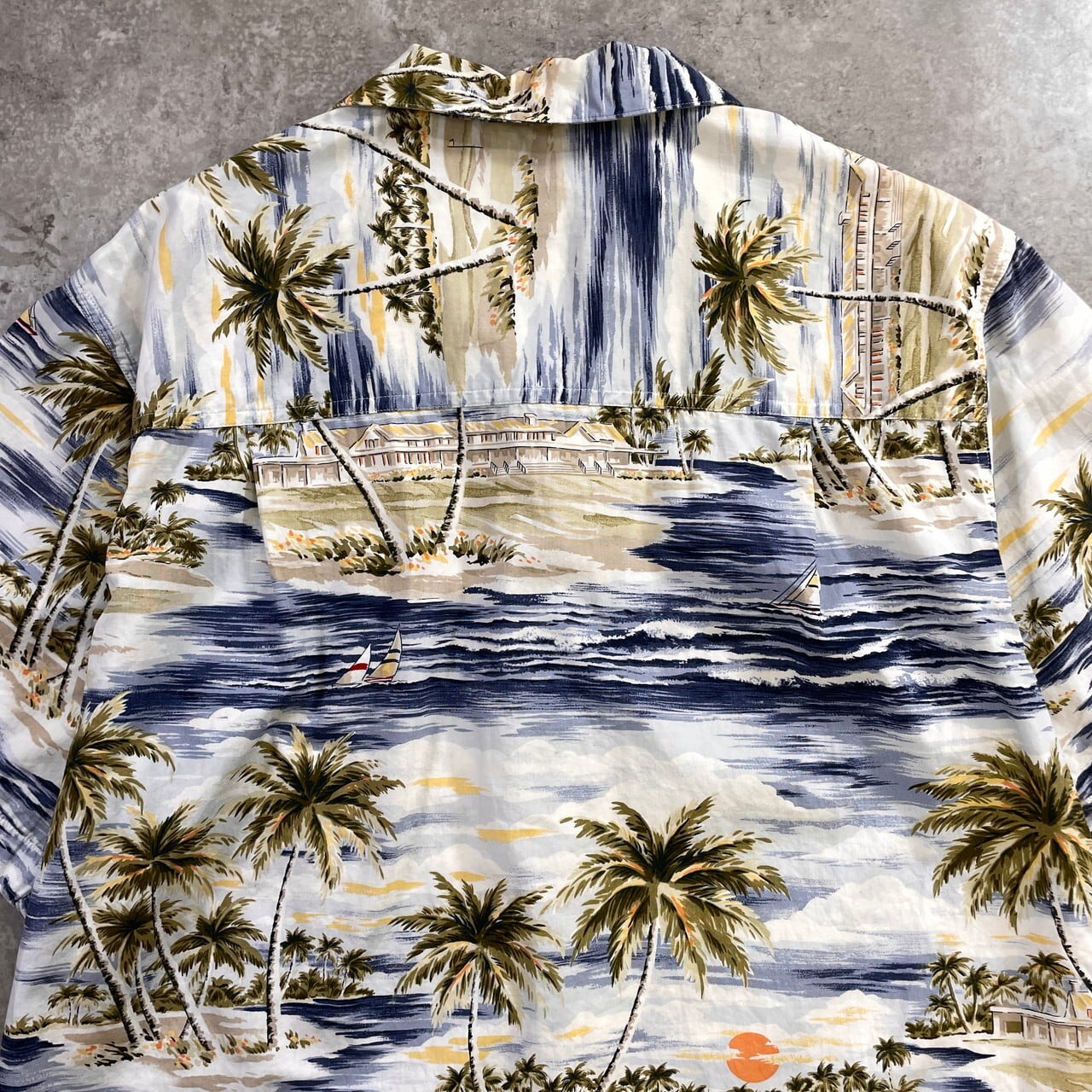 90年代 CHAPS Ralph Lauren チャップス ラルフローレン 総柄 開襟