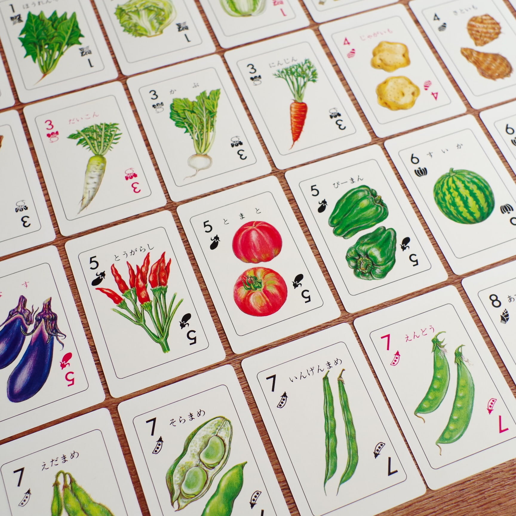野菜カード | 木のおもちゃ専門店 おもちゃ箱 イカロス 公式オンライン