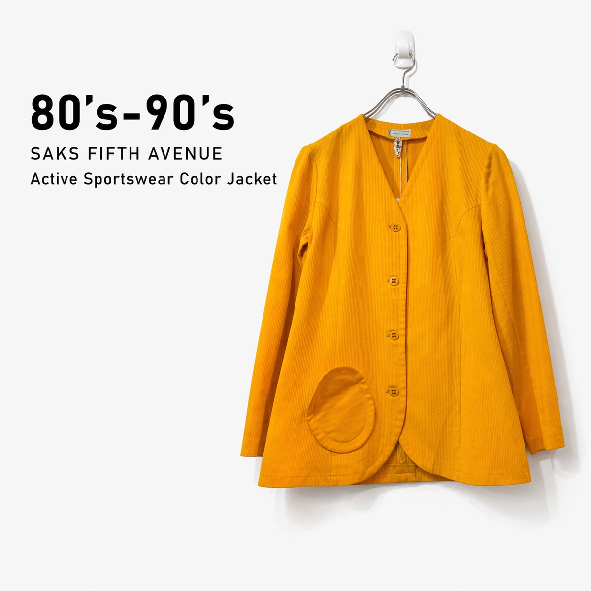 Saks Color 80’s-90’s SAKS FIFTH AVENUE Active Sportswear Color Jacket | BEATNIK ...