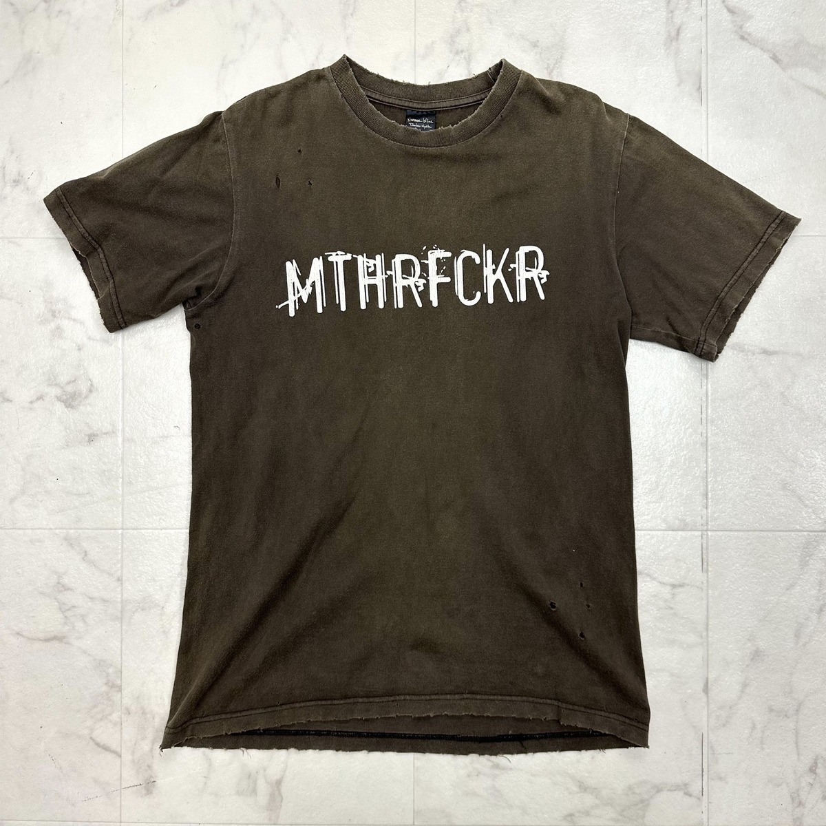 NUMBER(N)INE MTHRFCKR Tee ナンバーナイン ダメージ加工 Tシャツ 