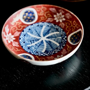 【50602】大聖寺伊万里 赤絵小皿(1枚） / Daisyouji Imari Akae Plate