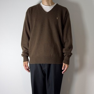 90s Polo by Ralph Lauren lambswool sweater L 古着
