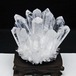 水晶 クラスター 水晶 原石 台座付属 一点物 182-8596