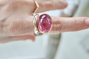 K10[berry風味のpink tourmaline] ring