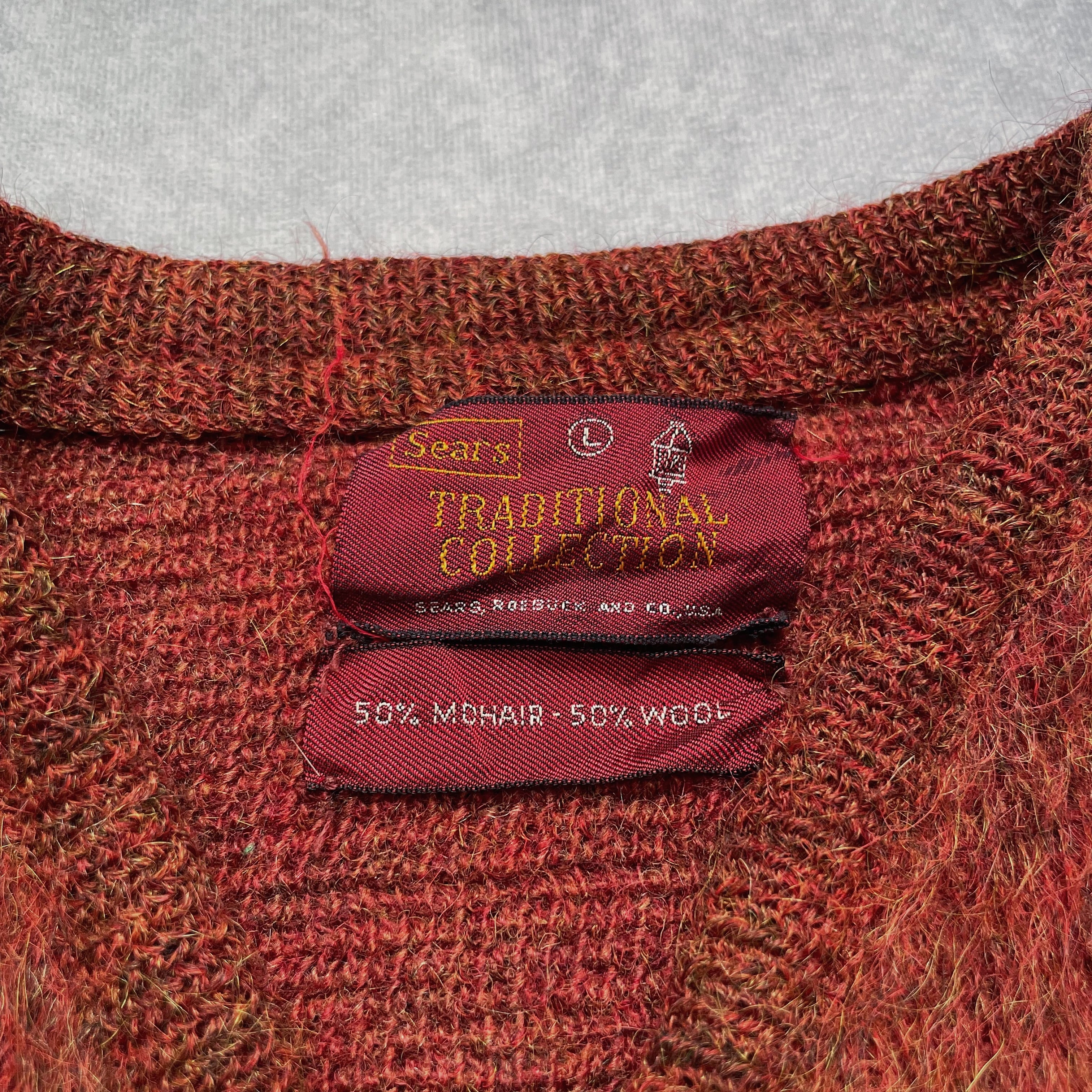 60s Sears mohair “MIXカラーの毛足長め” | Avalon -vintage-