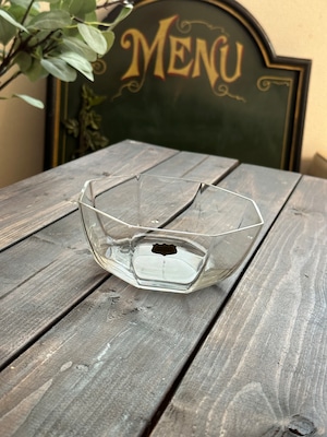 Noritakeクリスタル　八角形ガラス鉢