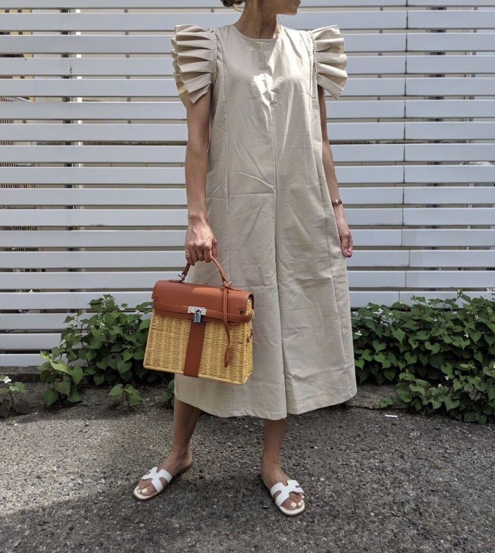 ◆即納◆frill shoulder all-in-one(ご注文から1-4営業日でお届け)