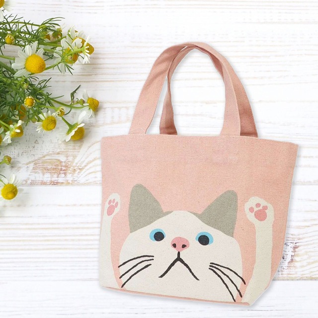 猫柄 ミニトート トートバッグ ターチャン かわいい ねこ 猫好き プレゼント【033】