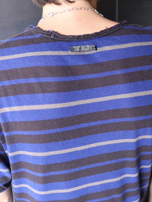 【diesel】V neck border top