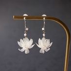 睡蓮の花 －Silver－ | Resin Dip Flower Jewelry