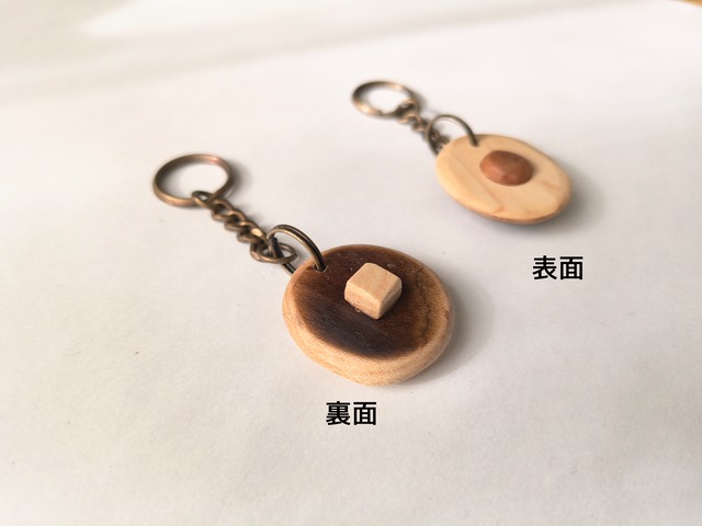 目玉焼き＆パンケーキ　木製キーホルダー