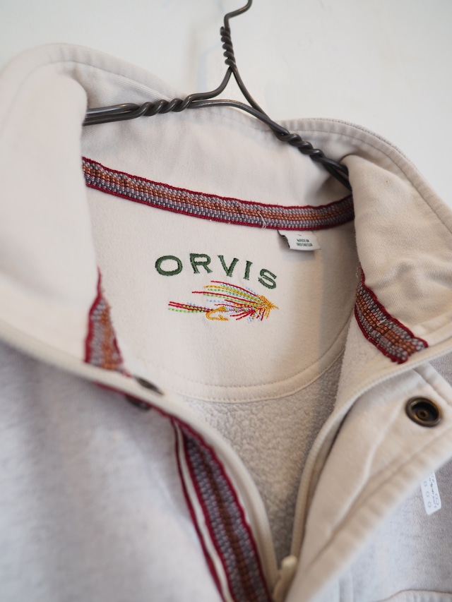 1990's ORVIS 1/4 Zip design sweat