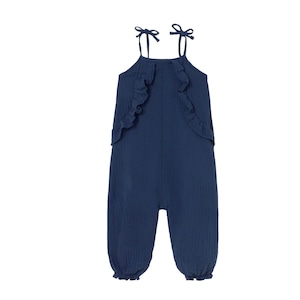 ＜COZMO＞Baby&Kids Overalls Ember ソフトガーゼ ロンパース（navy）