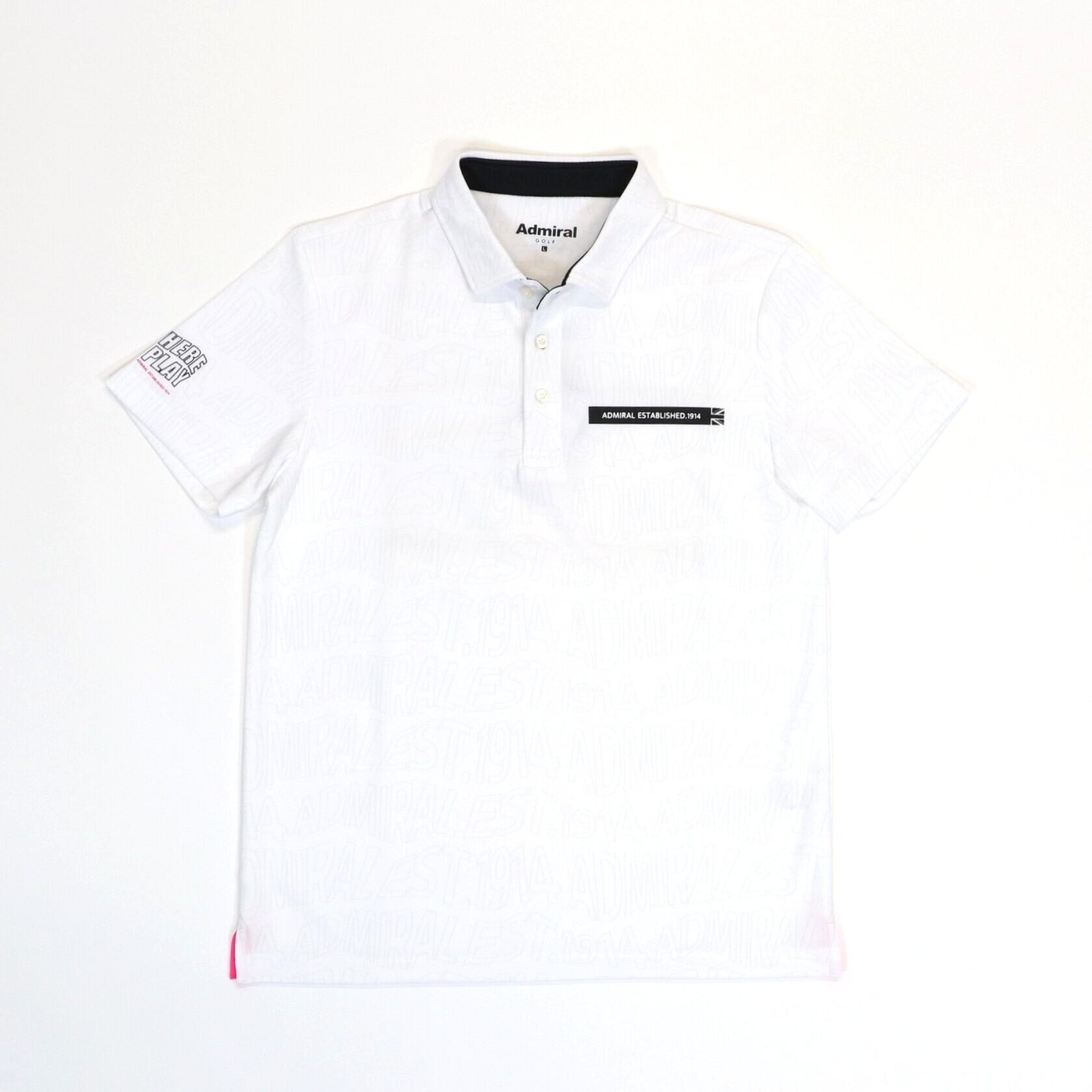 【Admiral GOLF】トーナルロゴプリントシャツ