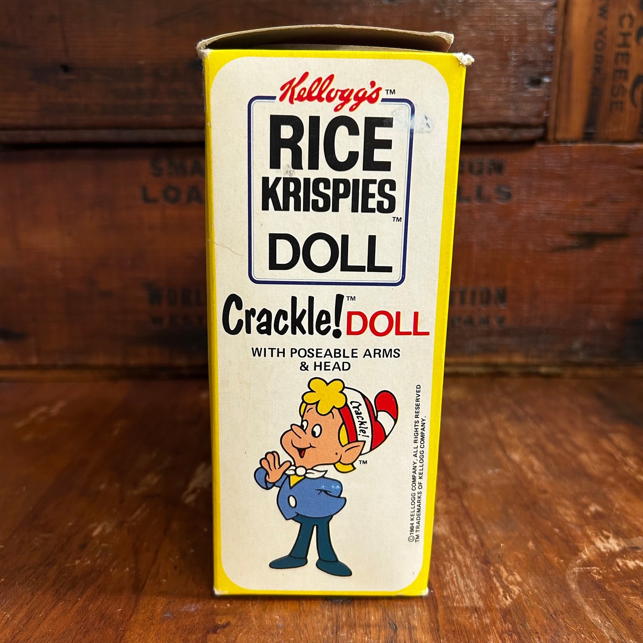 1984 ケロッグ ライスクリスピー クラックル ソフビドール 箱付き Kellogg's RICE KRISPIES Crackle Doll  D-629